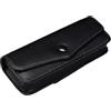 HUDFVIOI Custodia Occhiali Morbida Scatola portaoggetti in pelle PU for occhiali da lettura, appendere alla cintura, scatola for, custodia for vista, for sole Unisex-Adulto