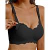 CheChury Reggiseno Allattamento Senza Ferretto Ultra Morbido Reggiseno | Premaman Senza Cuciture con Spalline Regolabili Scollo a V 3D Lift e Tessuto Traspirante per Gravidanza e Allattamento