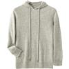 Fjnbbiot Maglione da uomo in cashmere spesso autunno inverno felpe con cappuccio morbido comfort smart casual pullover in cashmere maglieria top