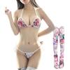 SINROYEE Set di lingerie sexy da donna, con micro bikini giapponese, per cosplay, esotico, anime, cosplay
