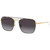 Ray-Ban 0RB3588 90548G 55 Occhiali da Sole, Nero (Gold On Top Black), Uomo