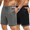 Jahetuul Pantaloni Pigiama da Uomo Pantaloncini Corti Uomo | Cotone Estivi con Tasche Leggeri Pantalone Bermuda Casual con Coulisse