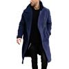 Suncadmious Trench Doppio Petto da Uomo Cappotto Casual con Colletto a Risvolto Business Inverno Cappotti Lunghi