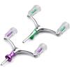 Hoppipola Mulinello da pesca, manovella in lega di alluminio con doppia maniglia e design cavo per serie 1000-4000, argento