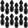 DIYEAH 12 Pezzi Accessorio in Plastica Nero per Pesca Subacquea Inserto Elastico, Migliora Stabilità e Precisione Durante la Pesca