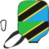 YQxwJL Copertura per pagaia in neoprene con stampa bandiera della Tanzania, custodia protettiva con cerniera e tasca in rete e moschettone