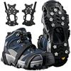 GUOYOU Grödel - Spikes universali a 11 denti, con cinghia per neve (L) | Design slip-on in polietilene, ramponi antiscivolo, a sgancio rapido, per inverno, escursionismo, trail running, trekking