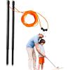 Generisch Aste di allineamento da golf, leggere e portatili | Accessorio sportivo per esterni, interni, giardino, casa, campo da golf e appassionati di sport