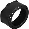 HOMSFOU Base Protettiva in Gomma per Bombola Sub 7-12l, Diametro 18,4 CM | Fessure di Drenaggio Integrate, Interno Scanalatura Antiscivolo, Nero, per Bombola Ossigeno e Cilindro