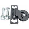 Amagogo Palestra Accessorio Fitness Cavo Attrezzo in Acciaio per Cavi Palestra Snodo Rotazione Completa per Trazioni Lat Basse Croci Ai Cavi Compatibilità , 18MM , Foro Curvo
