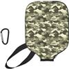 Generic pickleball Covers Olive Green Camo pickleball Paddle Cover | antigraffio Impermeabile Neoprene Paddle Cover Per L'uso Esterno Fits Most Rackets sport