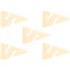 TOYANDONA 5 Pezzi Marcatore Direzionale Triangolare per Immersione in | ABS Leggero, Effetto Luminoso Bianco, Facile da Trasportare e Riporre, per Tecnica e Relitti