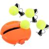 BESPORTBLE Dispositivo di Rimbalzo per Tennis, Allenamento Individuale con Base | Base Rotonda Zavorrata in Plastica, Filo Elastico, Uso Interno o Esterno, per Aree Verdi e Palestre