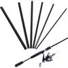 Abaodam 6 Pezzi Connettore per Canne da Pesca in Fibra di Carbonio da 10 CM | Canne da Carp e Fly Sea Fishing, Leggero e Portatile, Aiuta a Riparare Sezioni Rotte