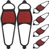 FRCOLOR 3 Paia Cramponi Antiscivolo per Scarpe in Silicone per Inverno | Scarponi e Scarpe da Passeggio, Portatili e Facili da Trasportare, Adatti a Neve Improvvisa