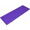 Harilla Pu Gymnastics Pad Tappetino Ginnastica Pieghevole Materasso Fitness Materassino Allenamento con Spessore 5cm Assorbimento Urti Rivestimento, Viola Scuro, Pu 180605CM