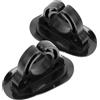 DEEPCRAFF 2 Pezzi Porta Pagaia per Kayak in PVC Nero, Clip Resistente | Superficie Liscia, Facile da Trasportare, Morsetto da Ponte per Canoe e Barche Gonfiabili