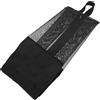 Kichvoe Borsa per Scarpe da Danza con Cerniera, Nylon Nero, Manico | Scarpe da Ballo e Scarpette, Uso Viaggio e Gare, Tessuto Oxford, Pulizia Semplice, Formato Portatile