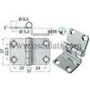 OSCULATI Cerniera Inox 57x37x15 mm