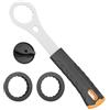 Yorenise Chiave Center Lock per Movimento Centrale Bici, Attrezzo Centerlock in Acciaio con 2 Adattatori e Strumento Copertura Pedivella, Compatibile con Shimano Hollowtech II, BB9000, BBR60, RaceFace e Rotor