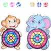 NUOBESTY 2 Set Giocattolo Bersaglio Animali per 3 Palline | Tessuto in Lint, Colori Vivaci, Gioco Interattivo, Allena Vista e Concentrazione, per Ragazzi e Ragazze