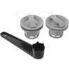 DEARMAMY Tappo Valvola Aria per Kayak Gonfiabile, Tenuta Stagna, PVC | Compatibile con Tavole da Paddle e Zattere Gonfiabili, Montaggio Facile, Chiave a Scanalature Inclusa
