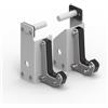 Baoblaze Gancio per Attrezzi Fitness Supporto Bilanciere Gancio J Ganci Squat Rack Attacco Rastrelliera Metallo con Foro E Perno Stabilità Elevata Adatto a