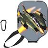 YQxwJL Copertura per pagaia in neoprene con stampa Jet Fighters, custodia protettiva con cerniera e tasca in rete e moschettone