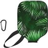 YQxwJL Copertura per pagaia in neoprene con stampa di foglie verdi di palma tropicale, custodia protettiva con cerniera con tasca in rete e moschettone