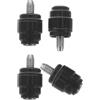 CIYODO 4 Set Inserto Connettore Olio Bici in Lega di Alluminio Nero | Impianto Freno Idraulico, Tubo Freno Bicicletta, Installazione Rapida, Leggero, Antipolvere