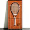 Generic Espositore da parete sportivo, cornice per racchette, decorazione da tennis per interni, una cornice ideale per club, uffici e spazi privati appassionati di sport. (Racchetta Non Inclusa)(31,5 x 15,7