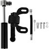 HEMOTON Pompa Nero Mini Portatile Lega Alluminio di Bicicletta | Kit per Bici e Palloni Vari, Uso Outdoor, Staffa Adesiva, Compatibile Valvola Americana