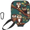 YQxwJL Copertura per pagaia in neoprene con stampa gufo magico, custodia protettiva con cerniera con tasca in rete e moschettone