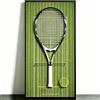 Generic Decoratore da parete Tennis, supporto per racchetta, telaio sportivo per | Crea un'atmosfera sportiva con supporto racchetta e un ambiente casa in stile sobrio. (Racchetta non inclusa) (31,5 x 15,7