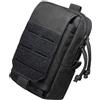 EXCEART Marsupio Tattico a Modulabile, Borsa da Cintura Multiuso Compatta | Oxford Nero, Aggancio a Cintura Gilet Zaino, Unisex, Camping e Attività All'aperto