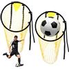 JSMTKJ Bersagli da Calcio Top Bins 2 Pezzi, Reti Gialle per Tiri di Precisione | Allenamento Portieri E Coordinazione: Ideale Per Giardino, Scuola E Club, Con Cinghie Regolabili