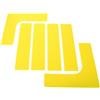 MAGICLULU Set di Marcatori Lineari per Campo da Pickleball e Tennis Gialli | Marcatura Precisa e Antiscivolo, per Allenamento Agilità e Calcio, Materiale Tpr Rivestimento UV