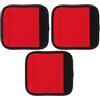 BESTOMZ 3 Pezzi Cuscinetto per Bilanciere Antiscivolo Rosso in Poliestere | Protezione Rimovibile, Presa Stabile e Imbottitura, Adatto a Bilancieri e Barre da Porta per Allenamento