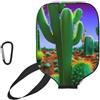 YQxwJL Copertura per pagaia in neoprene con stampa cactus deserto, custodia protettiva con cerniera con tasca in rete e moschettone