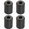 FRCOLOR 4 Pezzi Supporto da Parete per Snowboard in Gomma Nero, Montaggio