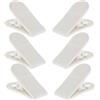 BESTonZON 6 Pezzi Clip di Arresto Emergenza per Tapis, Plastico Bianco | Ricambio per Macchine da Corsa, Uso Fitness Domestico, per Atleti Amatoriali, Design Freno di Emergenza