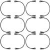 Luxshiny 2 Set Supporto Angolare Kit Ricambio, per Tasche Tavolo da Biliardo | Lega di Alluminio Nera, Installazione Rapida e Stabile, per Sala Giochi Indoor