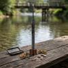 Hoppipola Canna da pesca compatta UL Carbon per spinning/casting, telescopica da 36 cm, porta mulinello in metallo cavo, manico integrato, nero (1,5 m/1,65 m/1,8 m)