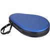 Aoresac Custodia impermeabile per racchette da ping pong in PU per 2 racchette, custodia rigida con cinturino da polso e fodera in velluto, blu
