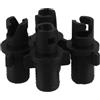 MAGICLULU 4 Pezzi Adattatore Valvola per Tavola Sup Gonfiabile, Compatto Nero | Connessione per Pompe Aria, Plastica Resistente, Tenuta Ermetica, per Kayak Gonfiabili e Uso Outdoor