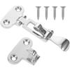 MAGICLULU Chiavistello Marino in Acciaio Inox 316 110x50 MM per Yacht | Quadri Elettrici e Boccaporti, Chiusura Bloccabile, Design Aerodinamico, Include Viti, Finitura Argento