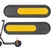 Okandomo Copertura laterale riflettente per scooter Xiaomi 5 Plus | Strisce riflettenti gialle per ruota posteriore, decorazione di sicurezza, accessorio riflettente
