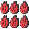 Kichvoe 6 Pezzi Smorzatore in Silicone di Vibrazioni Rosso per Racchetta da