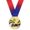 DIYEAH Medaglia da Tennis in Lega di Zinco Oro Premio Primo Posto | Design Raffinato, per Premiazioni Sportive e Feste, Leggero, Pratico Sistema di Sospensione