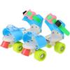 Cabilock Pattini a Rotelle Regolabili con 4 Ruote per Principianti | Taglia 18-23cm, Plastica e Acciaio Inox, Uso Interno ed Esterno, Stabilità e Scorrimento Fluido